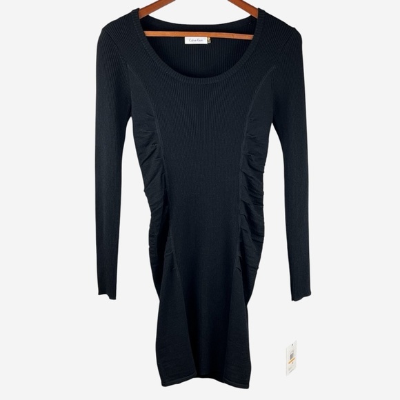 Calvin Klein Wool Blend Fitted Dress - Picture 1 of 10